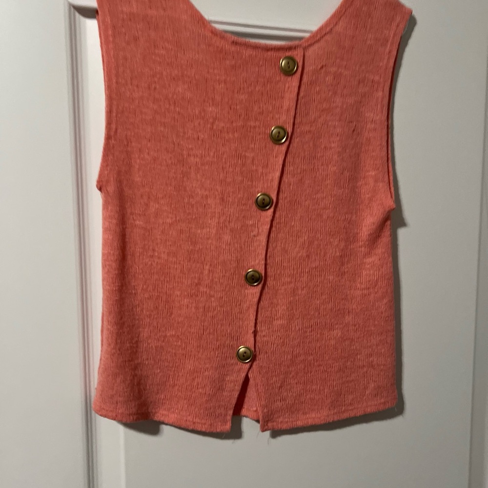 Peach sweater tank - Picture 3 of 3